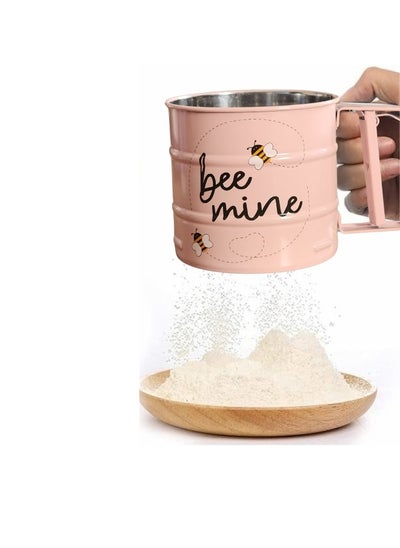 Buy Powder Flour Hand Sifter - Pink in Egypt