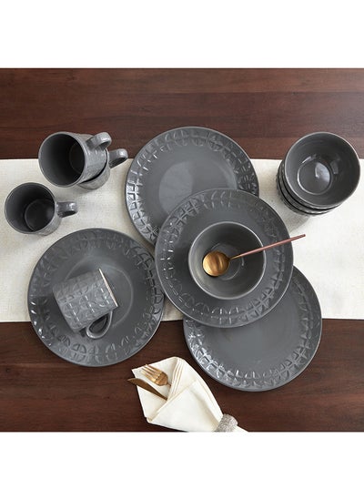 Buy Eleganza 12-Piece Dinner Set 26x1.5 cm in UAE