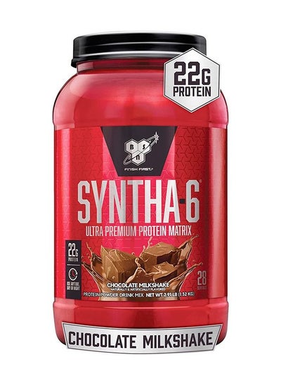 Buy Syntha-6 Ultra Premium Protein Matrix, Whey Protein Powder, Micellar Casein, Milk Protein Isolate Powder - Chocolate Milkshake, 2.91 lbs, 28 Servings (1.32 KG) in UAE