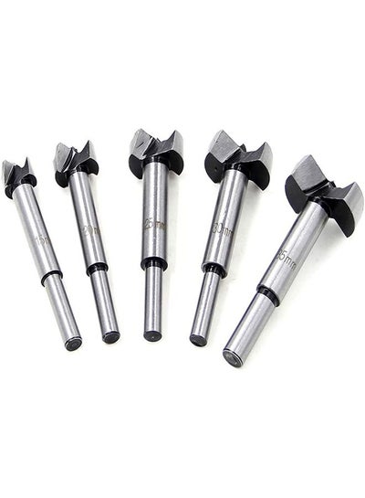 Buy 5PCS Drill Bit Set 15 To 35mm Carbide Wood Drill High Speed Steel Flat Wing Drilling Hole Hinge Cemented Carbide Carbon Woodworking Drill Bit Counterbore with Blister Pack in Saudi Arabia