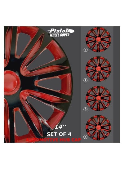 Wheel Cover Kit, 14 Inch Hubcaps Set of 4PC Automotive Hub Wheel Cap