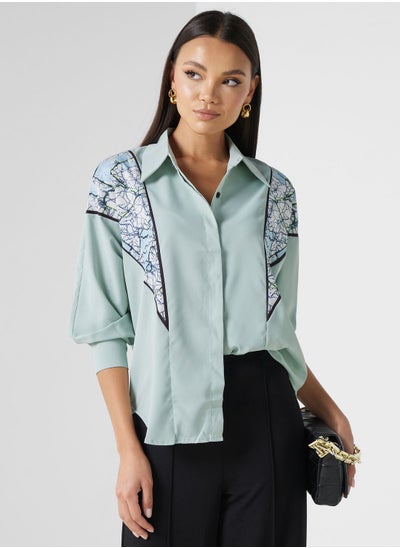 Buy Printed Button Down Shirt in Saudi Arabia