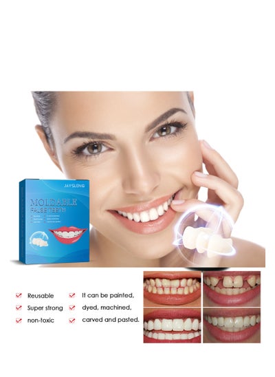 Buy Moldable False Teeth Kit, Reusable/Temporary Molded/Denture Replacement, Used To Fill Missing Broken Teeth, Quickly Restore Confident Smile, Tooth Filling Repair Kit in UAE