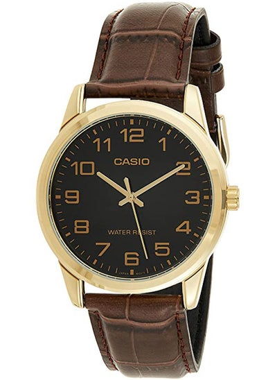 Buy Leather Analog Watch MTP-V001GL-1BUDF in Egypt