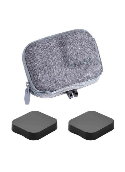 Buy Mini Storage Bag Case For Gopro Hero13 Hero12 Hero11 Hero10 Hero9 Hero8 Black + Gopro Hero 12 11 10 9 8 Rubber Lens Cap Cover Carrying Grey Box Accessory For Go Pro [2+1 Pack] in Saudi Arabia