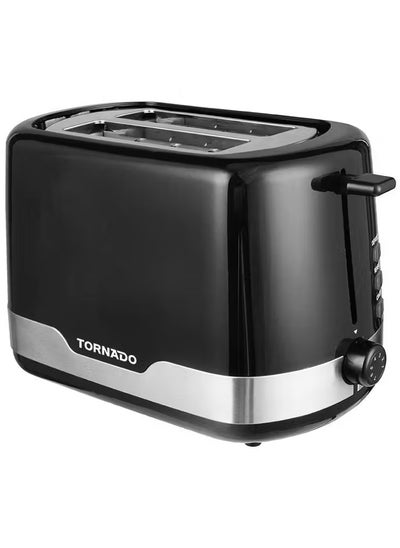 Buy TORNADO Toaster 2 Slices 850 Watt Black TT-852-B in Egypt