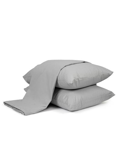 Buy Flat Sheet Set Grey 180x260 in Egypt