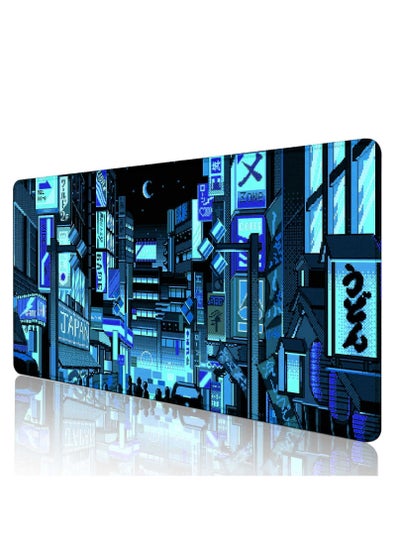 Buy Japanese Skyline Pixel City Gaming Mouse Pad – Anti Slip Base – Speed Edition | 70 X 30 cm in Egypt