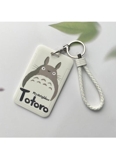 Buy Card Holder with Wrist Strap Totoro Painting For Keys Keychain Badge Holder Compatible with Credit Card / Student Card / Bus Transportation Card in UAE