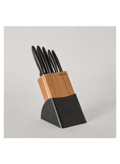 اشتري Tramontina Plenus 6-Piece Knife Block Set 2 x 26.5 x 1 cm في الامارات