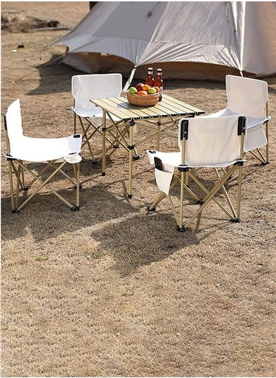 Buy Folding Picnic Table and Chairs Set 5 Piece Camping Tables and Chairs Set in Saudi Arabia