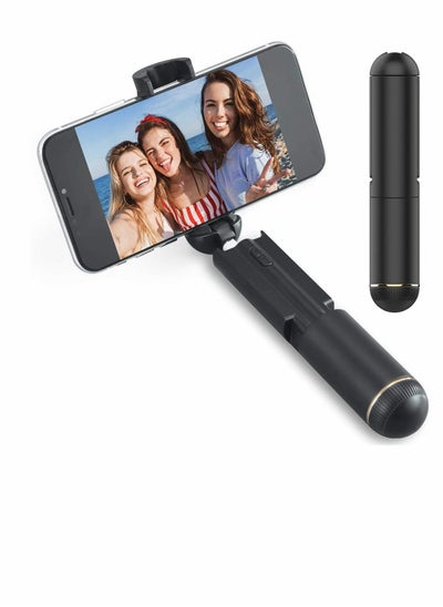 Buy Bluetooth Selfie Stick, Lightweight Aluminum All in One Extendable Selfie Sticks Compact Design for iPhone 12, 11 Pro Max/12, 11 Pro/12, 11/XS/XS Max/XR/X,... in UAE