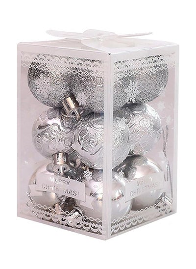 Buy 12 -Pieces Christmas Balls Baubles in Egypt