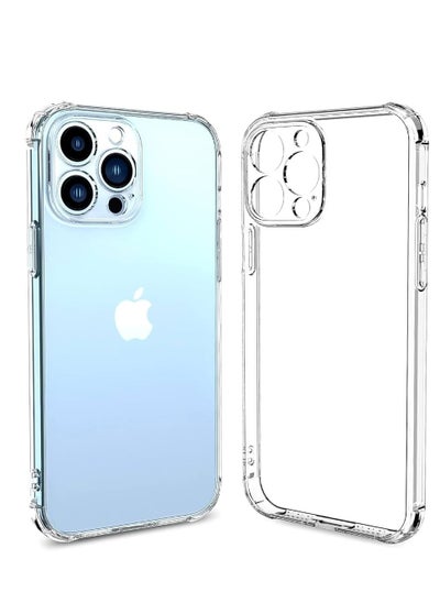 Buy Silicone Shockproof TPU Case Cover for Apple iPhone 13 Pro 6.1 Clear in Egypt