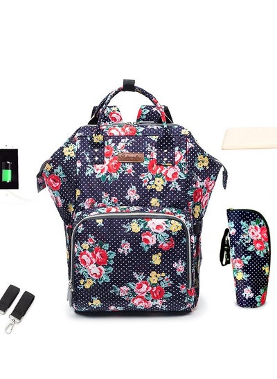 Buy Multifunctional large diaper bag Backpack Chinese style in Saudi Arabia