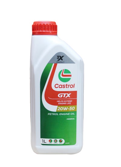 Buy Castrol 20W-50| GTX Engine Oil 1L in Saudi Arabia