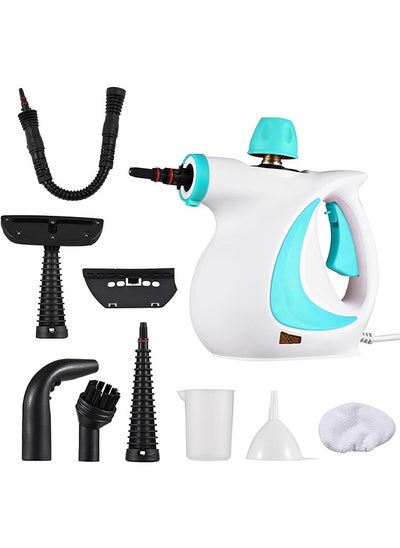 Buy Handheld Steam Cleaner, Pressurized Multi-Purpose Steam Cleaner Fast Heating Time with Safety Lock and 9 Accessory, Chemical Free All Natural Steam Cleaner for Home, Upholstery, Car, Floor and Tile in Saudi Arabia