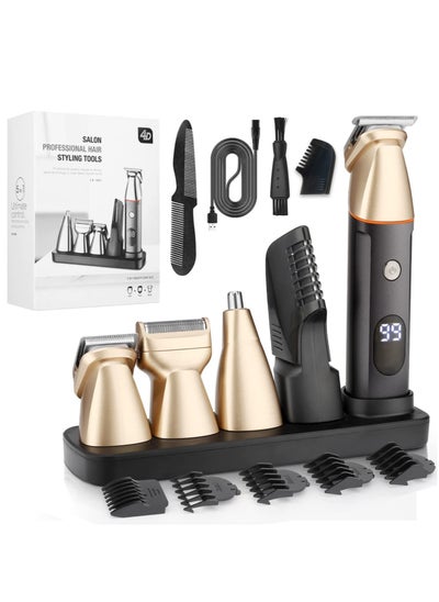 Buy 5-in-1 Electric Shaver Home Men's Hair Clipper Multifunctional Trimmer Nose Hair Trimmer Set in Saudi Arabia