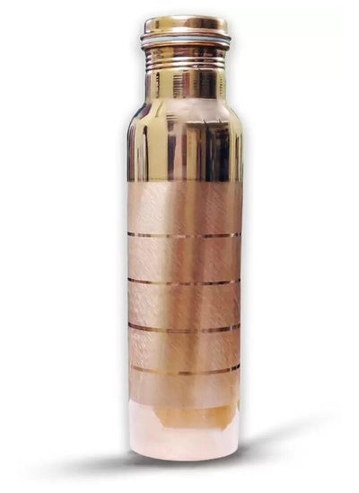 Buy VOIDROP Pure Brushed Copper Water Bottle 1000 ML Copper bottle Copper Vessel An Ayurvedic Pure Copper Water Bottles Copper Bottle for Home in UAE