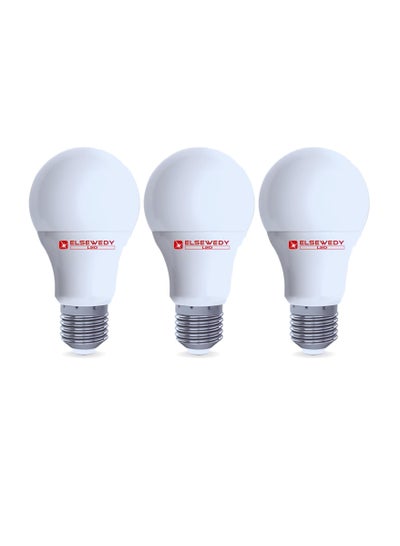 Buy ELSEWEDY Classic LED Bulb E27, 3000 Kelvin, 810 Lumen (Warm, 9 Watt, 3 Pieces) in Egypt