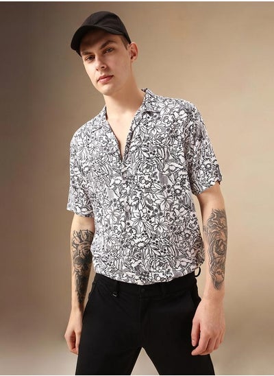 Buy Men’s Relaxed Fit Multi Colour Rayon Shirt – Classic and Comfortable in UAE