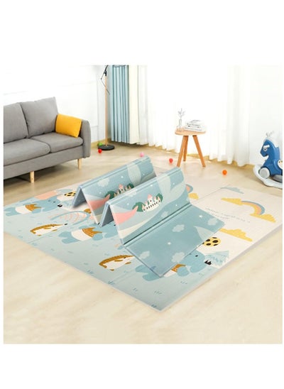 Buy Foldable Non-Slip Water Proof Reversible Large Soft Folding Playmat, Extra Thick Kids Crawling Foam Floor, Baby Crawling Mat for Babies, Kids in Saudi Arabia