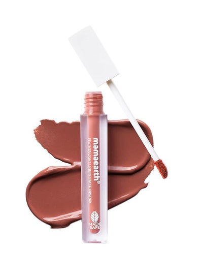 اشتري Feather Light Liquid Matte Lipstick With Coconut & Vitamin E For 16-Hour Long Stay (Weightless & Non-Drying) 3.5 Ml في الامارات