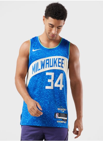 Buy Milwaukee Bucks Dri-Fit Swingman City Edition 23 Jersey in UAE