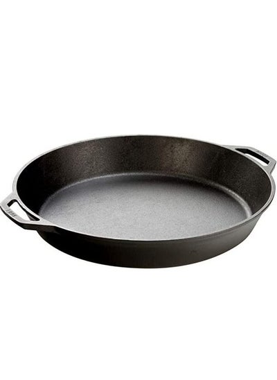 Buy Seasoned Cast Iron Dual Handle Pan 17inch in UAE