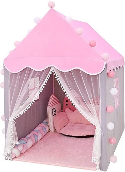 Buy Children's Play Tent,Princess Castle Play Tent,Outdoor and Indoor Girl's Playhouse,Easy to Set up and Stow Away,Suitable for Gifts for Kids(Pink) in Saudi Arabia