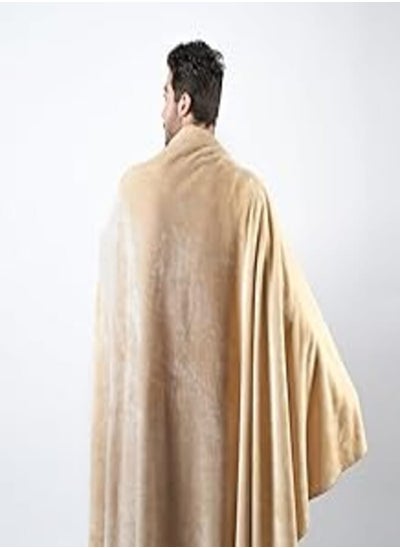 Buy Ricrac Ratola Fleece Blanket, 120 cm x 200 cm Size, Beige in Egypt