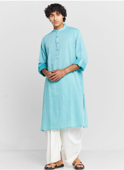 Buy Mandarin Collar Long Kurta in UAE