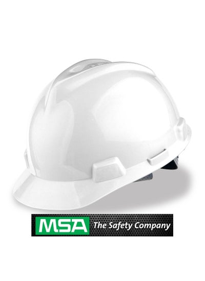 Buy MSA 10057441 V Gard Hard Hat White HELMET in Saudi Arabia