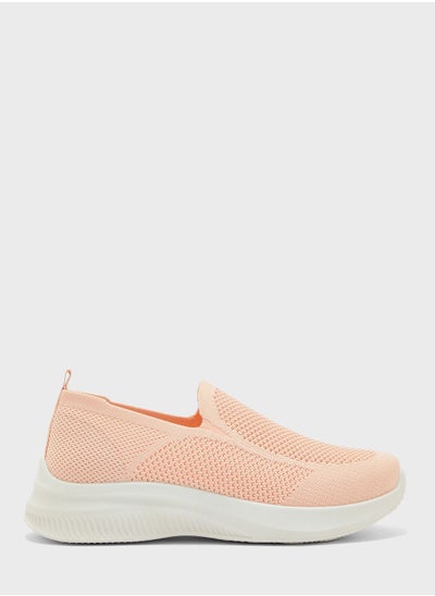 Buy Round Toe Low Top Sneakers in Saudi Arabia