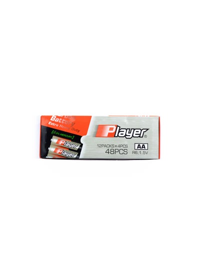 Buy Player Battery Extra Heavy Duty, Player Carbon Battery 48PCS (12pack x 4pcs) in Saudi Arabia