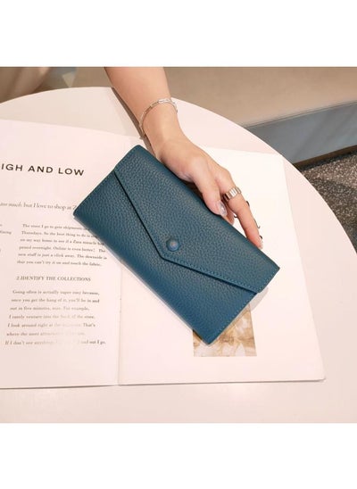 Buy Women's Wallet Korean Card Bag Coin Purse Tide Layer Cowhide High-grade Large Capacity Wallet Direct in Saudi Arabia