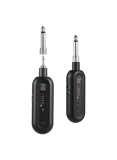 اشتري Wireless Guitar System Rechargeable Guitar Transmitter Receiver Set UHF with 5 Channels في السعودية