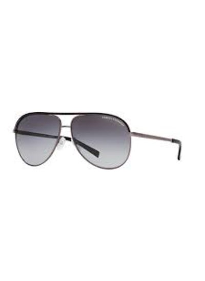 Buy Unisex Polarized Pilot Shape Metal Sunglasses 2002 - Lens Size: 61 Mm - Shiny Gunmetal & Black in Saudi Arabia