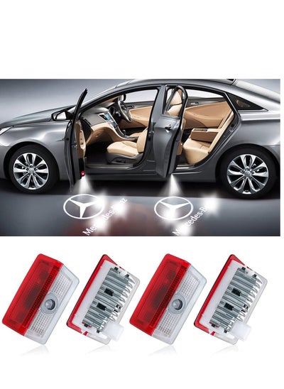 اشتري 4 Pack LED Car Door Logo Light Courtesy Projector Laser Welcome Lights في الامارات