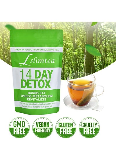 Buy Detox Tummy Tea Bags 14 bags Weight Loss Slimming Tea Support Healthy Digestive and Metabolism in Saudi Arabia