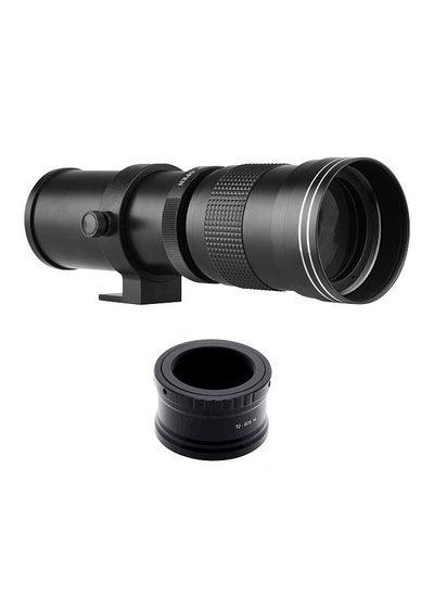 Buy Camera MF Super Telephoto Zoom Lens F/8.3-16 420-800mm T2 Mount with M-mount Adapter Ring 1/4 Thread Replacement for Canon M M2 M3 M5 M6 Mark II M10 M50 M100 M200 Cameras in UAE