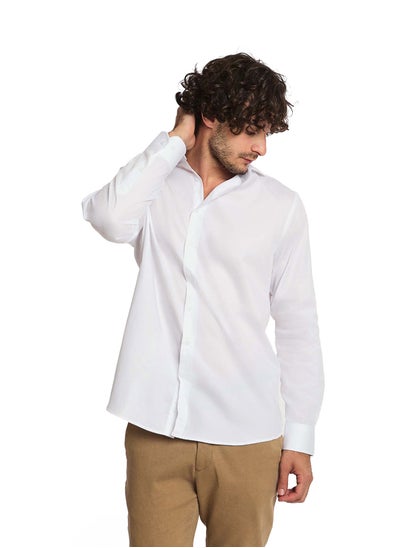 اشتري Fancy Regular Fit Long Sleeve Cotton Shirt في مصر