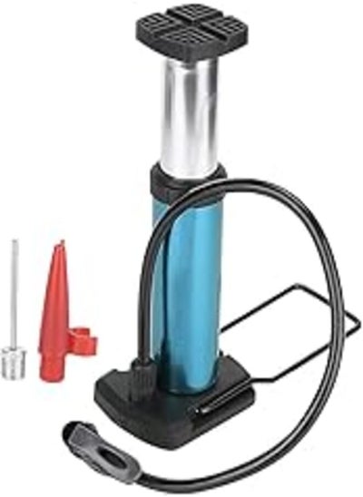 اشتري Keen so Bike Pump, Mini Bicycle Foot Pump, Portable Air Pump for High Pressure Floor Inflator (Blue) في مصر