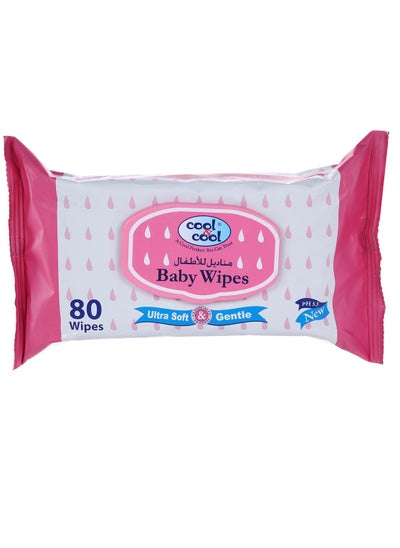 Buy Baby Wipes Ultra Soft 80 Piece in Saudi Arabia