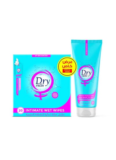 Buy Feminine Wash Chamomile & Flower + Intimate Wet Wipes  Special Offer in Egypt