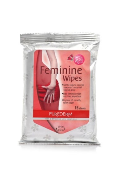 اشتري Purederm Feminine Wipes 15'S في الامارات