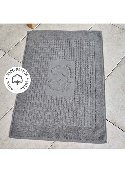 اشتري Karaca Home Fable Anthracite Cotton Foot Towel 50X70 Cm في الامارات