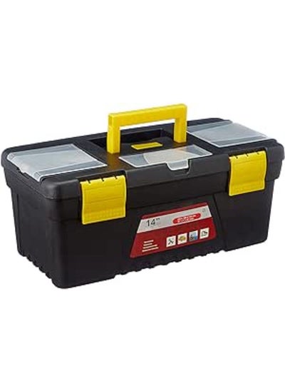 Buy Plastic Tool Storage Box, 14 Inch - Black in Egypt