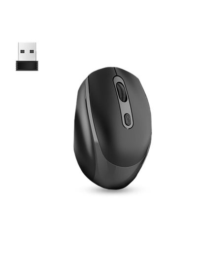 Buy M107 4-Buttons Adjustable DPI 2.4G Wireless Mouse With USB Receiver in UAE