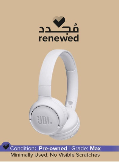 New JBL Tune 510BT: Wireless On-Ear Headphones with Purebass Sound - White